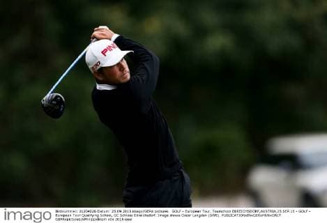 GOLF - European Tour, Tourschool EBREICHSDORF,AUSTRIA,25.SEP.15 - GOLF - European Tour Qualifying School, GC Schloss Ebreichsdorf. Image shows Oscar Lengden (SWE). GEPAxpictures xPhilippxBrem