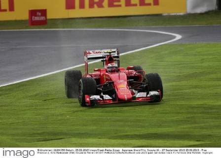 Japanese Grand Prix, Suzuka 24 - 27 September 2015 25.09.2015 - Free Practice 2, Kimi Raikkonen (FIN) Scuderia Ferrari SF15-T 