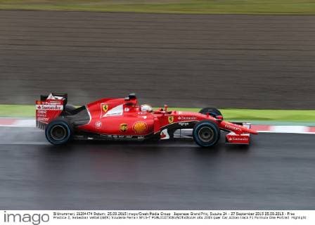 Japanese Grand Prix, Suzuka 24 - 27 September 2015 25.09.2015 - Free Practice 2, Sebastian Vettel (GER) Scuderia Ferrari SF15-T 