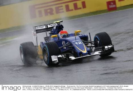 Motorsports: FIA Formula One World Championship WM Weltmeisterschaft 2015, Grand Prix of Japan, 12 Felipe Nasr (BRA, Sauber F1 Team), xHOCHxZWEIx