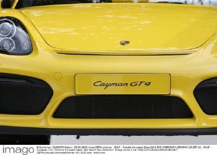 GOLF - Porsche European Open 2015 BAD GRIESBACH,GERMANY,25.SEP.15 - GOLF - European Tour, Porsche European Open, Golf Resort Bad Griesbach. Image shows a car. GEPAxpictures xAndreasxPranter