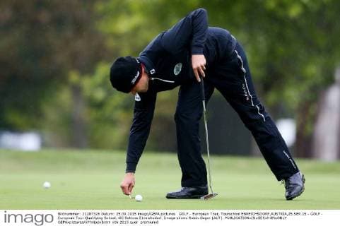 GOLF - European Tour, Tourschool EBREICHSDORF,AUSTRIA,25.SEP.15 - GOLF - European Tour Qualifying School, GC Schloss Ebreichsdorf. Image shows Robin Goger (AUT). GEPAxpictures xPhilippxBrem