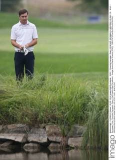 GOLF - Porsche European Open 2015 BAD GRIESBACH,GERMANY,25.SEP.15 - GOLF - European Tour, Porsche European Open, Golf Resort Bad Griesbach. Image shows Daniel Brooks (ENG). GEPAxpictures xAndreasxPranter