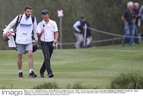 GOLF - Porsche European Open 2015 BAD GRIESBACH,GERMANY,25.SEP.15 - GOLF - European Tour, Porsche European Open, Golf Resort Bad Griesbach. Image shows Albin Choi (CAN). GEPAxpictures xAndreasxPranter