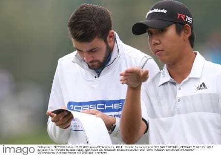 GOLF - Porsche European Open 2015 BAD GRIESBACH,GERMANY,25.SEP.15 - GOLF - European Tour, Porsche European Open, Golf Resort Bad Griesbach. Image shows Albin Choi (CAN). GEPAxpictures xAndreasxPranter