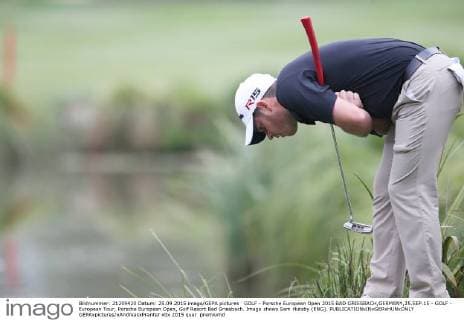 GOLF - Porsche European Open 2015 BAD GRIESBACH,GERMANY,25.SEP.15 - GOLF - European Tour, Porsche European Open, Golf Resort Bad Griesbach. Image shows Sam Hutsby (ENG). GEPAxpictures xAndreasxPranter