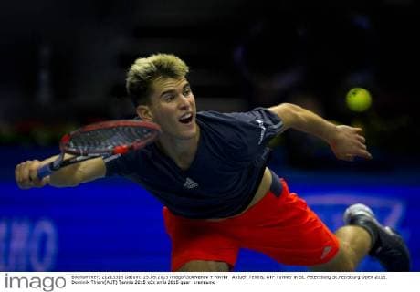 Aktuell Tennis, ATP Turnier in St. Petersburg St.Petrsburg Open 2015. Dominik Thiem(AUT)