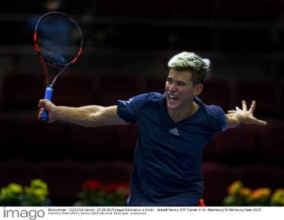 Aktuell Tennis, ATP Turnier in St. Petersburg St.Petrsburg Open 2015. Dominik Thiem(AUT)