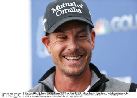 Sept. 25, 2015 - Atlanta, Georgia, United States - Henrik Stenson speaks to the media after the second round of the TOUR Championship by Coca-Cola at East Lake Golf Club. PGA Golf Herren 2015 - TOUR Championship - Round 2 - ZUMAw109