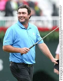 Sept. 25, 2015 - Atlanta, Georgia, United States - Steven Bowditch walks off the 18th green after the second round of the TOUR Championship by Coca-Cola at East Lake Golf Club. PGA Golf Herren 2015 - TOUR Championship - Round 2 - ZUMAw109