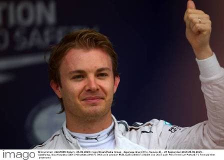 Japanese Grand Prix, Suzuka 24 - 27 September 2015 26.09.2015 - Qualifying, Nico Rosberg (GER) Mercedes AMG F1 W06 pole position 