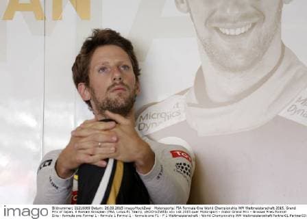 Motorsports: FIA Formula One World Championship WM Weltmeisterschaft 2015, Grand Prix of Japan, 8 Romain Grosjean (FRA, Lotus F1 Team), xHOCHxZWEIx