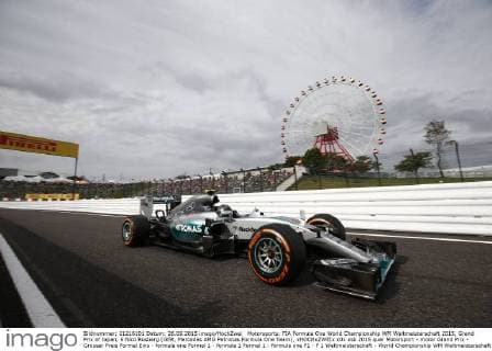 Motorsports: FIA Formula One World Championship WM Weltmeisterschaft 2015, Grand Prix of Japan, 6 Nico Rosberg (GER, Mercedes AMG Petronas Formula One Team), xHOCHxZWEIx