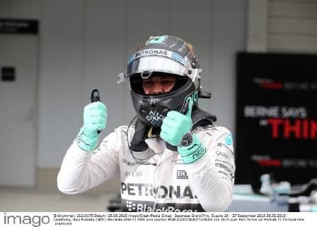 Japanese Grand Prix, Suzuka 24 - 27 September 2015 26.09.2015 - Qualifying, Nico Rosberg (GER) Mercedes AMG F1 W06 pole position 