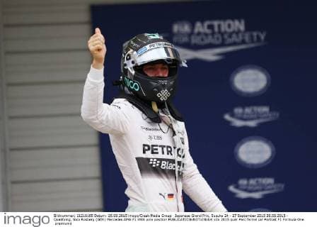 Japanese Grand Prix, Suzuka 24 - 27 September 2015 26.09.2015 - Qualifying, Nico Rosberg (GER) Mercedes AMG F1 W06 pole position 