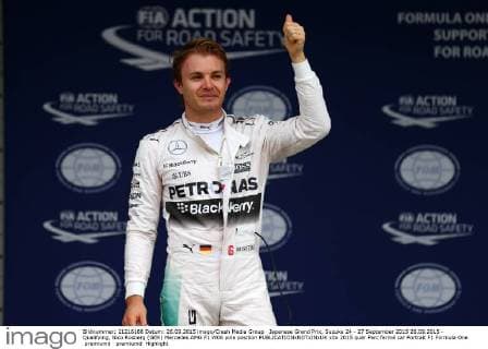 Japanese Grand Prix, Suzuka 24 - 27 September 2015 26.09.2015 - Qualifying, Nico Rosberg (GER) Mercedes AMG F1 W06 pole position 