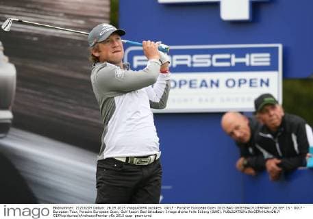 GOLF - Porsche European Open 2015 BAD GRIESBACH,GERMANY,26.SEP.15 - GOLF - European Tour, Porsche European Open, Golf Resort Bad Griesbach. Image shows Pelle Edberg (SWE). GEPAxpictures xAndreasxPranter