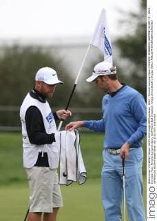 GOLF - Porsche European Open 2015 BAD GRIESBACH,GERMANY,26.SEP.15 - GOLF - European Tour, Porsche European Open, Golf Resort Bad Griesbach. Image shows Bradley Dredge (WAL). GEPAxpictures xAndreasxPranter