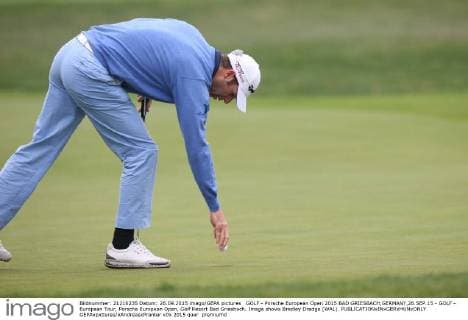 GOLF - Porsche European Open 2015 BAD GRIESBACH,GERMANY,26.SEP.15 - GOLF - European Tour, Porsche European Open, Golf Resort Bad Griesbach. Image shows Bradley Dredge (WAL). GEPAxpictures xAndreasxPranter