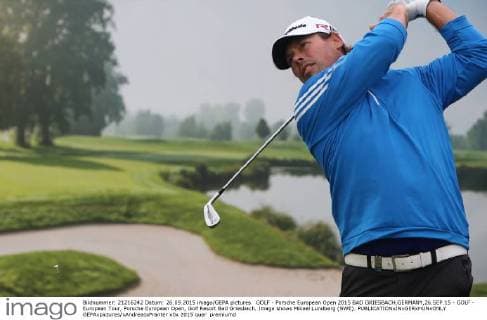 GOLF - Porsche European Open 2015 BAD GRIESBACH,GERMANY,26.SEP.15 - GOLF - European Tour, Porsche European Open, Golf Resort Bad Griesbach. Image shows Mikael Lundberg (SWE). GEPAxpictures xAndreasxPranter