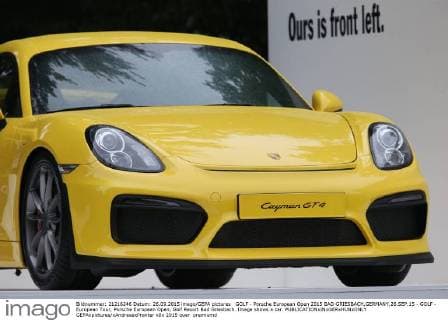 GOLF - Porsche European Open 2015 BAD GRIESBACH,GERMANY,26.SEP.15 - GOLF - European Tour, Porsche European Open, Golf Resort Bad Griesbach. Image shows a car. GEPAxpictures xAndreasxPranter