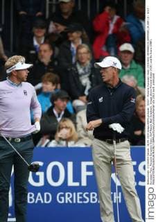GOLF - Porsche European Open 2015 BAD GRIESBACH,GERMANY,26.SEP.15 - GOLF - European Tour, Porsche European Open, Golf Resort Bad Griesbach. Image shows Richard Green (AUS) and Be Evans (GBR). GEPAxpictures xAndreasxPranter