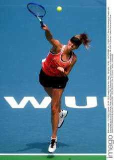 WUHAN, CHINA - SEPTEMBER 26: (CHINA OUT) Maria Sharapova of Russia gets training during the 2015 Wuhan Open at Optics Vally International Tennis Center on September 26, 2015 in Wuhan, Hubei Province of China.  CFP473455331 