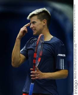 tennis. St. Petersburg Open 2015. Sibur Arena. Joao SOUSA (POR)-DOMINIC THIEM (Austria) .