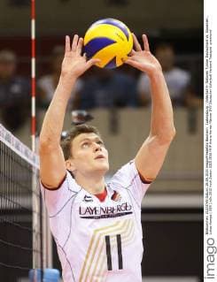 Ludwigsburg , Volleyball 4- Nationen Turnier Deutschland vs. Slowenien , Lukas Kampa ( GER )