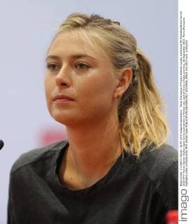 Maria Sharapova of Russia attends a press conference PK Pressekonferenz for the 2015 WTA Tennis Damen Wuhan Open tennis tournament in Wuhan city, central China s Hubei province, 26 September 2015. Maria Sharapova highlights press conference for WTA Wuhan Open  20150926_09501