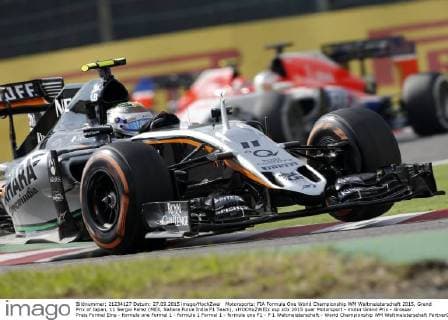 Motorsports: FIA Formula One World Championship WM Weltmeisterschaft 2015, Grand Prix of Japan, 11 Sergio Perez (MEX, Sahara Force India F1 Team), xHOCHxZWEIx
