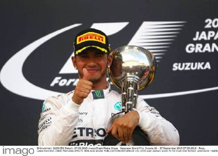 Japanese Grand Prix, Suzuka 24 - 27 September 2015 27.09.2015 - Race, Lewis Hamilton (GBR) Mercedes AMG F1 W06 race winner 