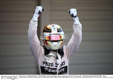 Japanese Grand Prix, Suzuka 24 - 27 September 2015 27.09.2015 - Race, Lewis Hamilton (GBR) Mercedes AMG F1 W06 race winner 