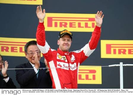 Japanese Grand Prix, Suzuka 24 - 27 September 2015 27.09.2015 - Race, 3rd position Sebastian Vettel (GER) Scuderia Ferrari SF15-T 