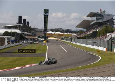 Motorsports: FIA Formula One World Championship WM Weltmeisterschaft 2015, Grand Prix of Japan, 44 Lewis Hamilton (GBR, Mercedes AMG Petronas Formula One Team), xHOCHxZWEIx