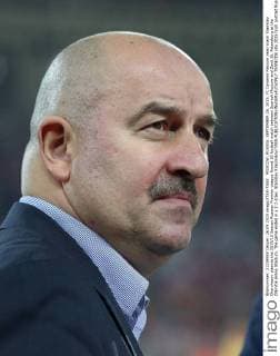 MOSCOW, RUSSIA. SEPTEMBER 26, 2015. FC Dynamo Moscow head coach Stanislav Cherchesov attends the 2015 16 Season Russian Premier League Round 10 football match between Spartak Moscow and Zenit St. Petersburg at the Otkrytie Arena Stadium. The game ended in a 2:2 draw. Stanislav Krasilnikov TASS  TS00E7DB