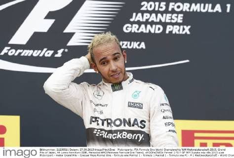 Motorsports: FIA Formula One World Championship WM Weltmeisterschaft 2015, Grand Prix of Japan, 44 Lewis Hamilton (GBR, Mercedes AMG Petronas Formula One Team), xHOCHxZWEIx