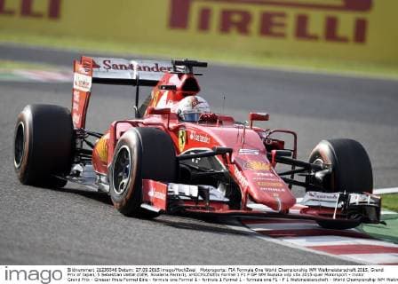 Motorsports: FIA Formula One World Championship WM Weltmeisterschaft 2015, Grand Prix of Japan, 5 Sebastian Vettel (GER, Scuderia Ferrari), xHOCHxZWEIx
