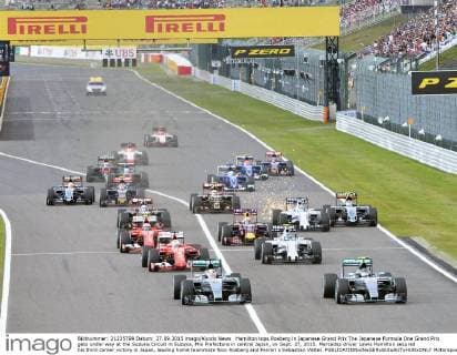 Hamilton tops Rosberg in Japanese Grand Prix The Japanese Formula One Grand Prix gets under way at the Suzuka Circuit in Suzuka, Mie Prefecture in central Japan, on Sept. 27, 2015. Mercedes driver Lewis Hamilton secured his third career victory in Japan, leading home teammate Nico Rosberg and Ferrari s Sebastian Vettel. 