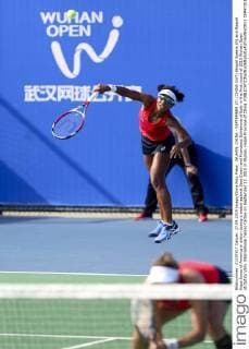 WUHAN, CHINA - SEPTEMBER 27: (CHINA OUT) Abigail Spears (R) and Raquel Kops-Jones of America in action during a match against Sara Errani and Francesca Schiavone of Italy in the first round of 2015 Wuhan Open at Optics Vally International Tennis Center on September 27, 2015 in Wuhan, Hubei Province of China.  CFP473517176 