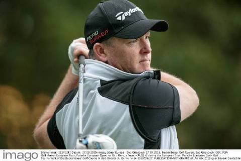 Bad Griesbach 27.09.2015, Beckenbauer Golf Course, Bad Griesbach, GER, PGA Golf Herren European Tour, Porsche European Open, im Bild Marcus Fraser (AUS) during the European Tour, Porsche European Open Golf Tournament at the Beckenbauer Golf Course in Bad Griesbach, Germany on 2015 09 27.  EP_fei  