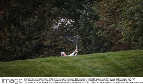 Bad Griesbach 27.09.2015, Beckenbauer Golf Course, Bad Griesbach, GER, PGA Golf Herren European Tour, Porsche European Open, im Bild Richard McEvoy (ENG) during the European Tour, Porsche European Open Golf Tournament at the Beckenbauer Golf Course in Bad Griesbach, Germany on 2015 09 27.  EP_fei  