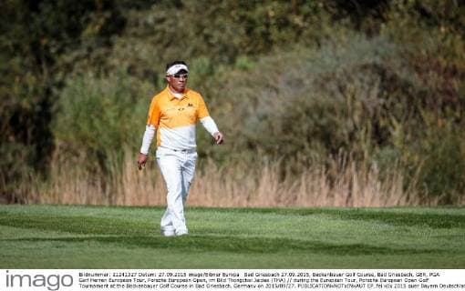 Bad Griesbach 27.09.2015, Beckenbauer Golf Course, Bad Griesbach, GER, PGA Golf Herren European Tour, Porsche European Open, im Bild Thongchai Jaidee (THA) during the European Tour, Porsche European Open Golf Tournament at the Beckenbauer Golf Course in Bad Griesbach, Germany on 2015 09 27.  EP_fei  