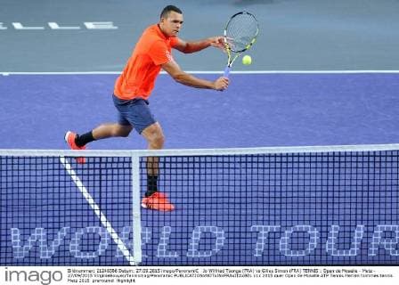 Jo Wilfried Tsonga (FRA) vs Gilles Simon (FRA) TENNIS : Open de Moselle - Metz - 27 09 2015 VirginieBouyer Tennismag Panoramic 