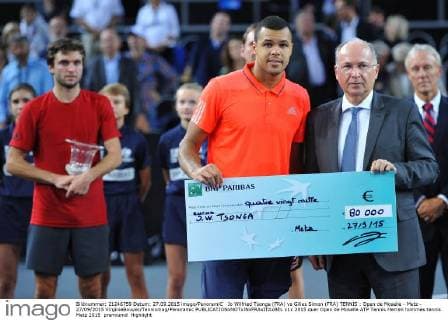 Jo Wilfried Tsonga (FRA) vs Gilles Simon (FRA) TENNIS : Open de Moselle - Metz - 27 09 2015 VirginieBouyer Tennismag Panoramic 