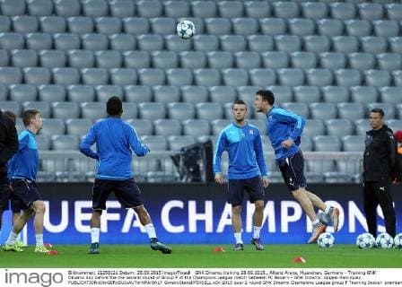 GNK Dinamo training 28.09.2015., Allianz Arena, Muenchen, Germany - Training GNK Dinamo day before the the second round of Group F of the Champions League match between FC Bayern - GNK Dinamo. Angelo Henriquez.  GoranxStanzl PIXSELL