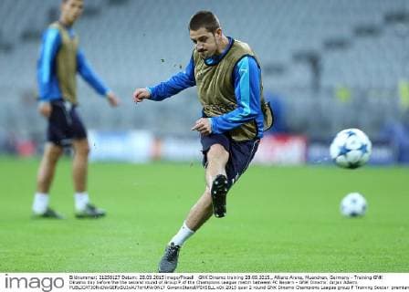 GNK Dinamo training 28.09.2015., Allianz Arena, Muenchen, Germany - Training GNK Dinamo day before the the second round of Group F of the Champions League match between FC Bayern - GNK Dinamo. Arijan Ademi.  GoranxStanzl PIXSELL
