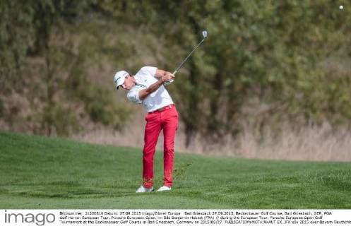 Bad Griesbach 27.09.2015, Beckenbauer Golf Course, Bad Griesbach, GER, PGA Golf Herren European Tour, Porsche European Open, im Bild Benjamin Hebert (FRA) during the European Tour, Porsche European Open Golf Tournament at the Beckenbauer Golf Course in Bad Griesbach, Germany on 2015 09 27.  EX_JFK  