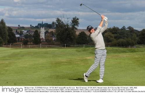 Bad Griesbach 27.09.2015, Beckenbauer Golf Course, Bad Griesbach, GER, PGA Golf Herren European Tour, Porsche European Open, im Bild Alessandro Tadini (ITA) during the European Tour, Porsche European Open Golf Tournament at the Beckenbauer Golf Course in Bad Griesbach, Germany on 2015 09 27.  EX_JFK  