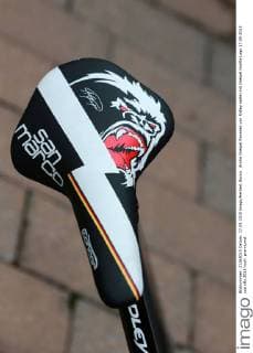 Andre Greipel Rennrad von Ridley sattel mit Greipel Gorilla Logo 17.09.2015